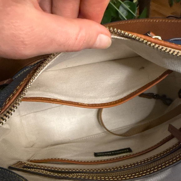 Dooney & Bourke Blue and Brown Shoulder Bag - Picture 10 of 14